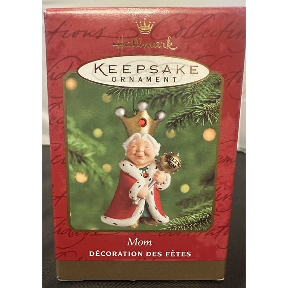 2000 Hallmark Keepsake Mom Ornament Queen Mother Crown QX8064 - Picture 1 of 2